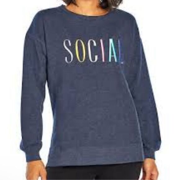NWT Wildfox, super soft Social sweater sweatshirt  Sz Large - Picture 2 of 13